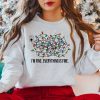 I’m Fine Everything Is Christmas Lights Sweatshirt For Men Womens