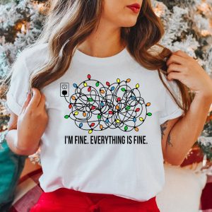 I’m Fine Everything Is Christmas Lights Sweatshirt For Men Womens