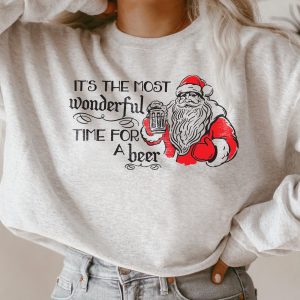Its The Most Wonderful Time For A Beer Funny Christmas Sweatshirt 2