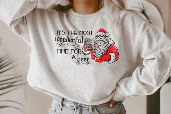 It’s The Most Wonderful Time For A Beer Funny Christmas Sweatshirt