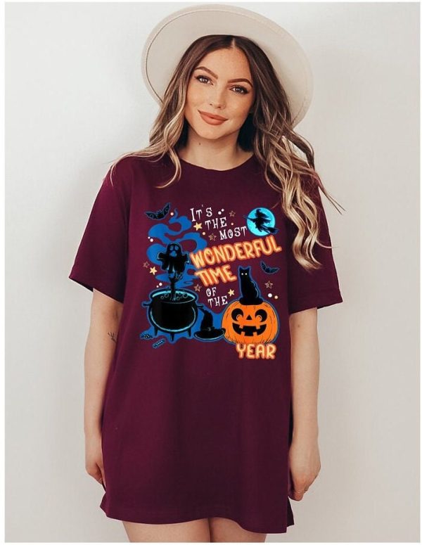 It’s The Most Wonderful Time Of Year Black Cat Halloween Shirt