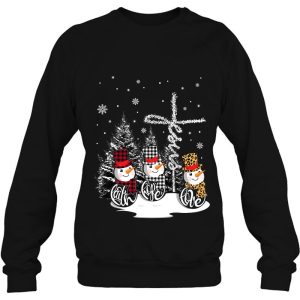 Jesus Faith Hope Love Snowman Christmas Christian Sweatshirt