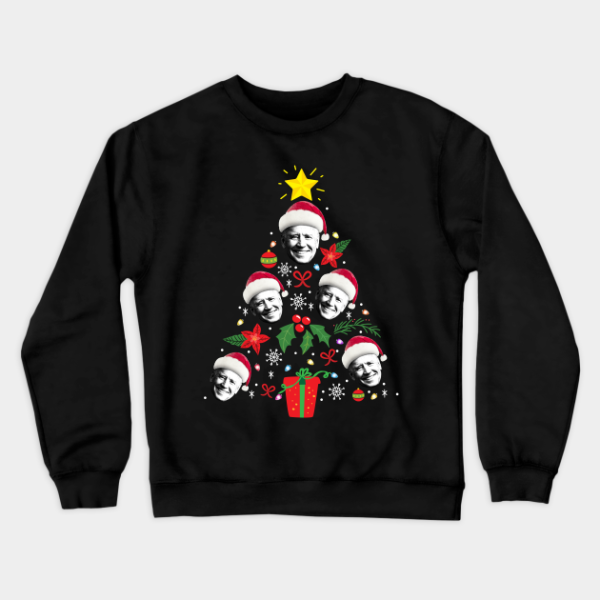 Joe Biden Christmas Tree Santa Hat Funny Sweatshirt