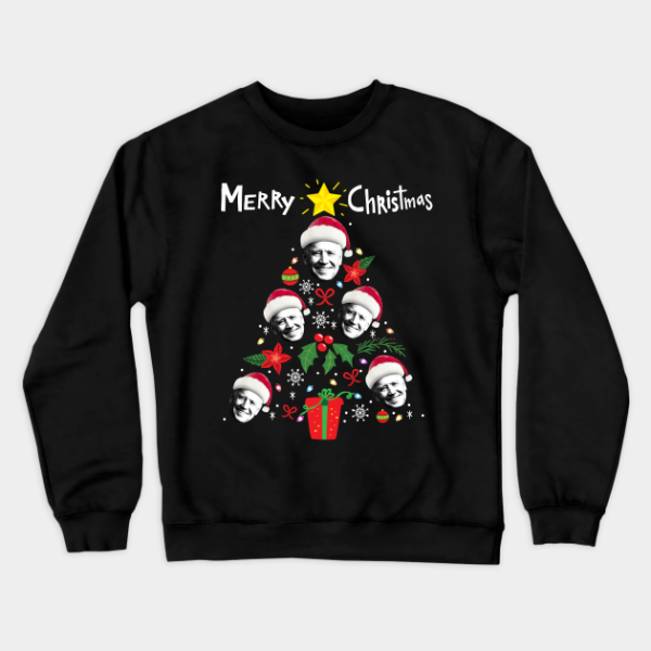 Joe Biden Christmas TreeSanta Hat Funny Gift Sweatshirt