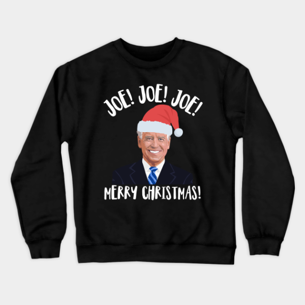 Joe Biden President Santa Hat Christmas Funny Sweatshirt