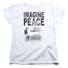 John Lennon Imagine Womens T Shirt White