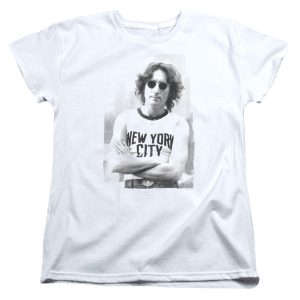 John Lennon New York Womens T Shirt White