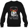 Just A Girl Who Loves Dallas Cowboys And Christmas Gift Shirt