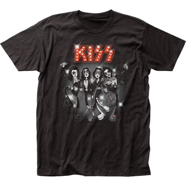 KISS Rubberhose Mens T Shirt Black