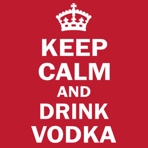 Keep calm and drink vodka – T-shirt