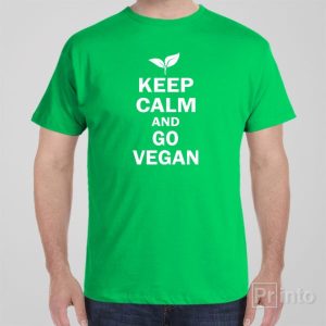 Keep calm and go Vegan – T-shirt