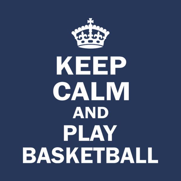 Keep calm and play basketball – T-shirt