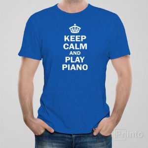 Keep calm and play piano – T-shirt Keep calm and play piano – T-shirt