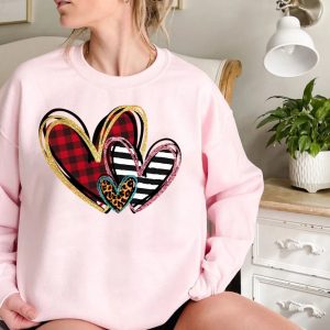 Leopard Heart Happy Valentine’s Day Love Funny Cute Shirt