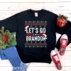 Lets Go Brandon FJB Joe Biden Chant Christmas Sweatshirt