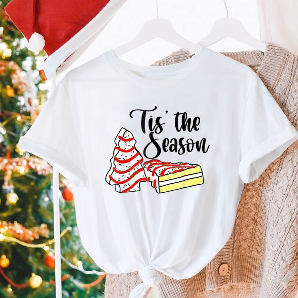 Little Tis’ The Season Christmas Tree Cakes Debbie Becky Jen Sweatshirt