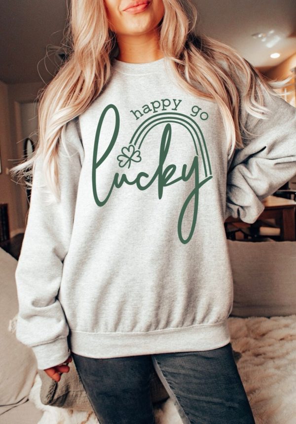 Lucky Clover Retro St Patrick’s Day Sweatshirt