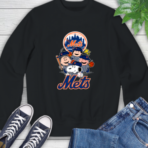 MLB New York Mets Snoopy Charlie Brown Woodstock The Peanuts Movie Baseball Sweatshirt
