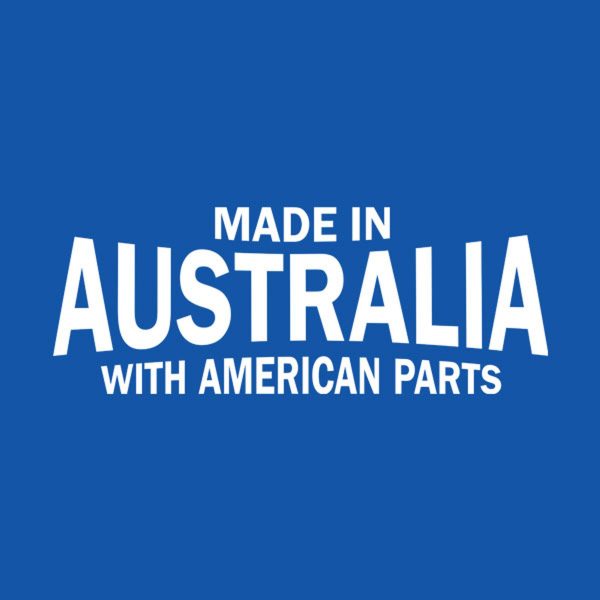 Made in Australia with American parts – T-shirt