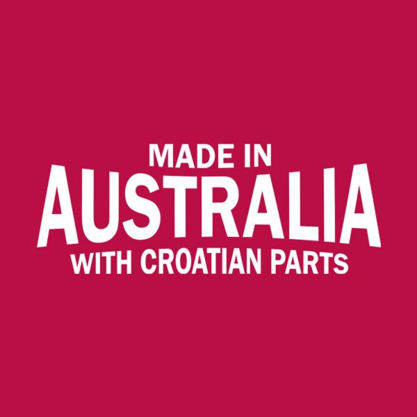 Made in Australia with Croatian parts – T-shirt