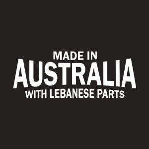 Made in Australia with Lebanese parts – T-shirt
