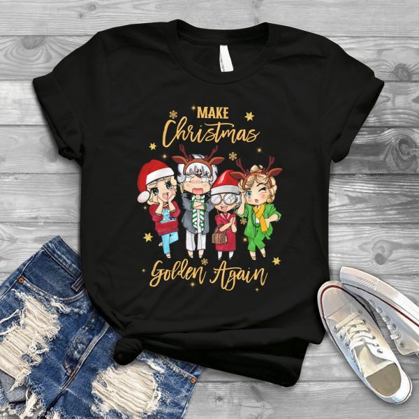 Make Christmas Golden Again Girls Vintage T-Shirt