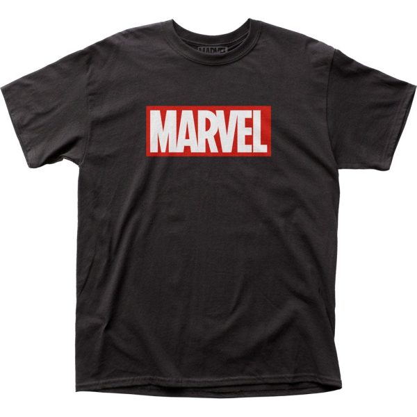 Marvel Comics Marvel Logo Mens T Shirt Black