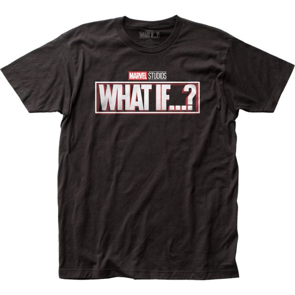 Marvel Studios What If… What If Logo Mens T Shirt Black