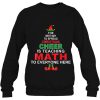 Math Teacher Christmas Shirt Elf Cheer