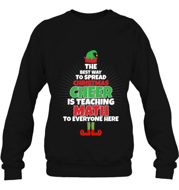 Math Teacher Christmas Sweatshirt Funny Classic