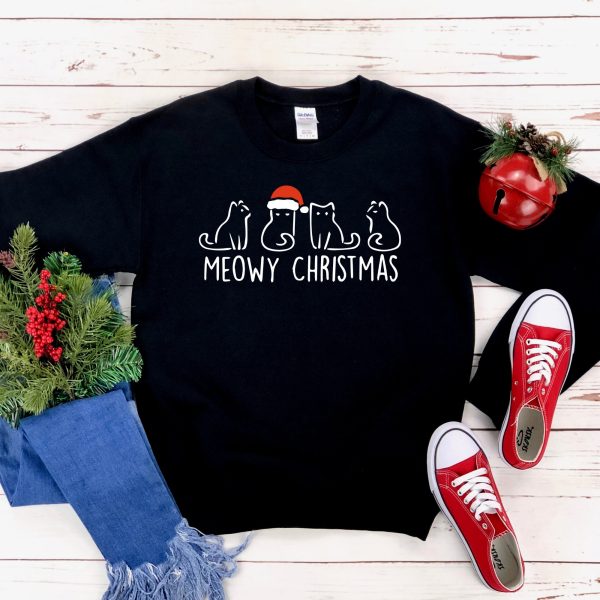 Meowy Christmas Animal Lover Sweater Gift Shirts