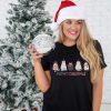 Meowy Christmas Shirt For Women Funny Cat Gift Lovers