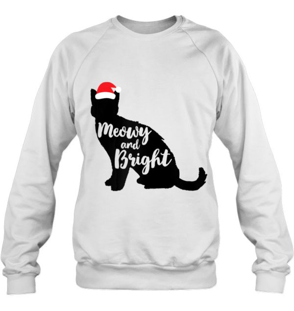 Meowy &amp Bright Cute Merry Catmas Christmas Sweatshirt