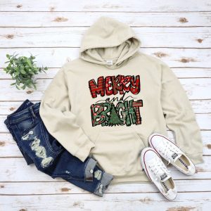 Merry And Bright Christmas Sweatshirt For Womens Men