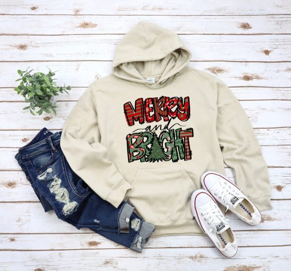 Merry And Bright Christmas Sweatshirt For Womens Men