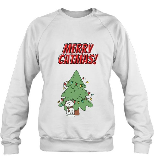 Merry Catmas Christmas 2021 Gift For Cat Lover Sweatshirt