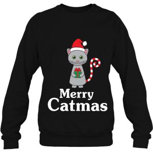 Merry Catmas Christmas Cat Lovers Shirts