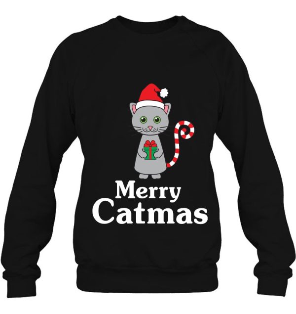 Merry Catmas Christmas Cat Lovers Shirts