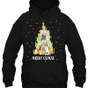 Merry Catmas Christmas Tree Hoodie Shirt