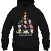 Merry Catmas Cute Cat Christmas Tree Hoodie Shirt