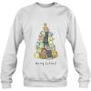 Merry Catmas Funny Cats Christmas Tree Xmas Gift Sweatshirt