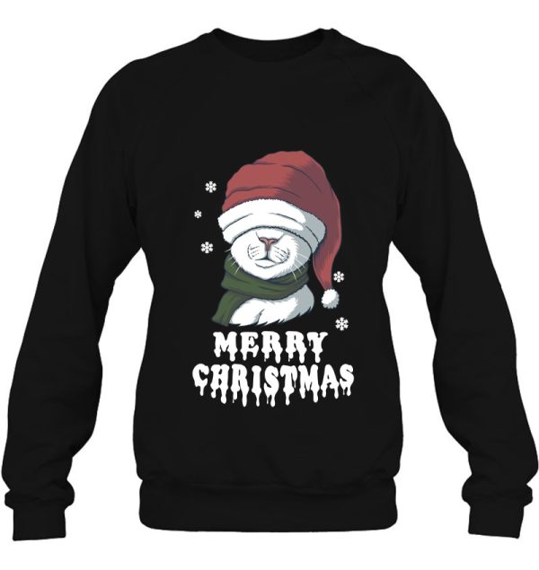 Merry Christmas Cat Catmas Funny Sweatshirt