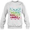 Merry Christmas With Cross Religious Christian Sweatshirts
