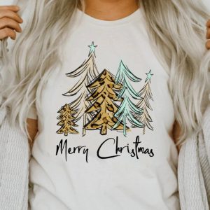 Merry Christmas Women Tree Shirt