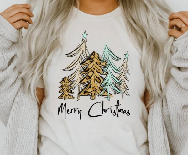 Merry Christmas Women Tree Shirt