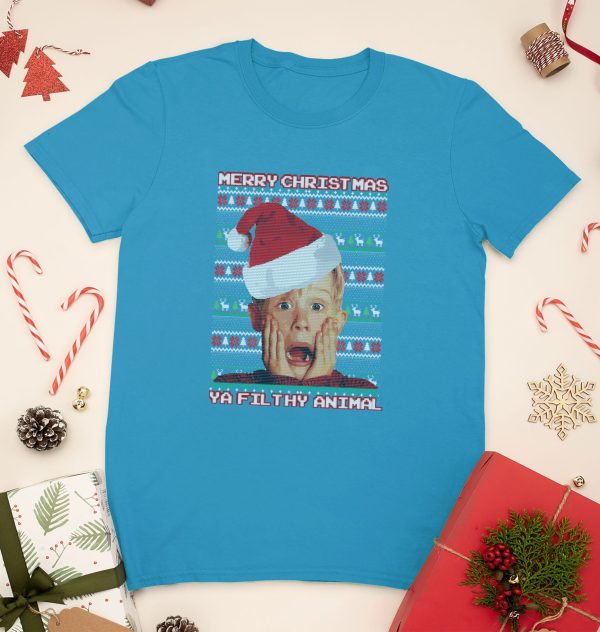 Merry Christmas Ya Filthy Animal Home Alone Kevin Shirt