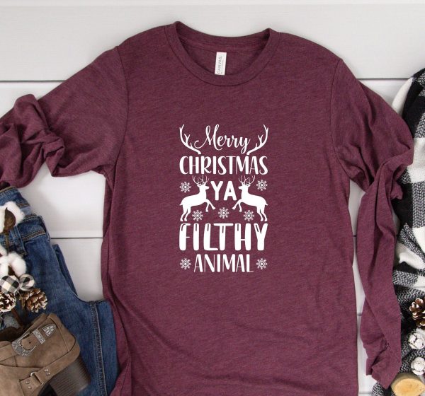 Merry Christmas You Filthy Animal Home Alone Inspired Funny Shirt