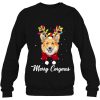 Merry Corgmas Corgi Christmas Reindeer Shirt