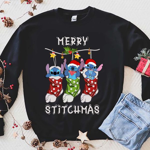 Merry Stitchmas With Stitch Christmas Sweatshirt