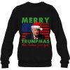 Merry Trumpmas Make Christmas Great Again Funny Raglan Baseball Sweatshirt